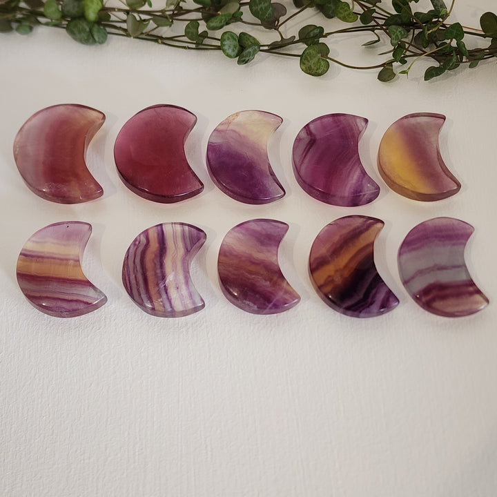Rainbow Fluorite - Moons