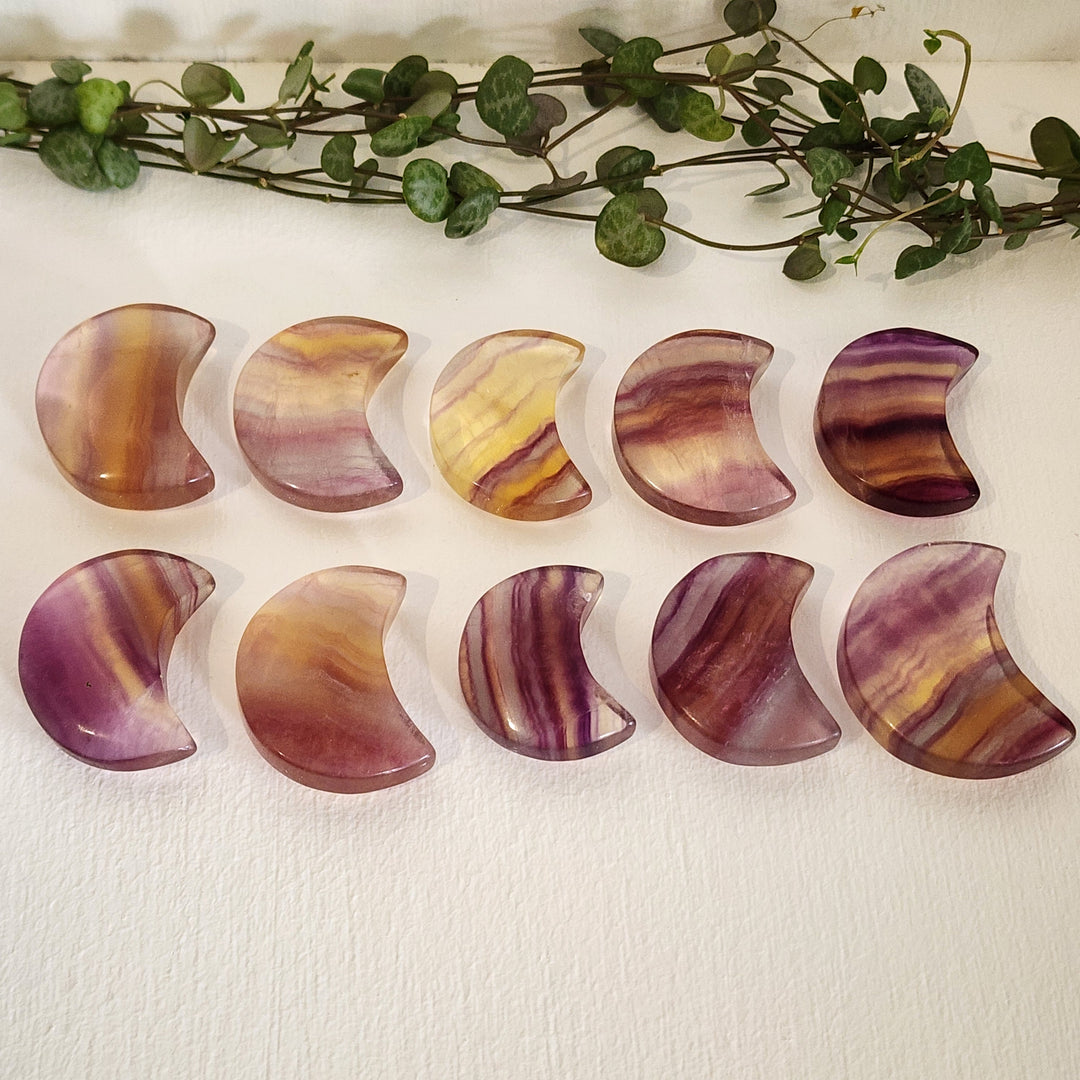 Rainbow Fluorite - Moons
