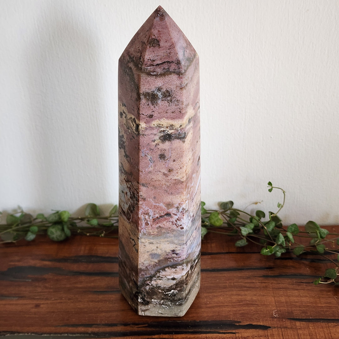 Pink Ocean Jasper - Tower