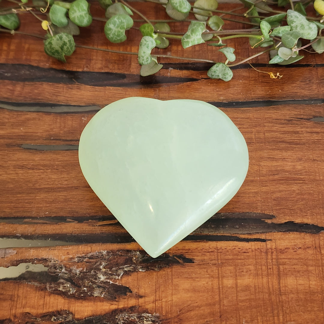 Pistachio Calcite - Heart