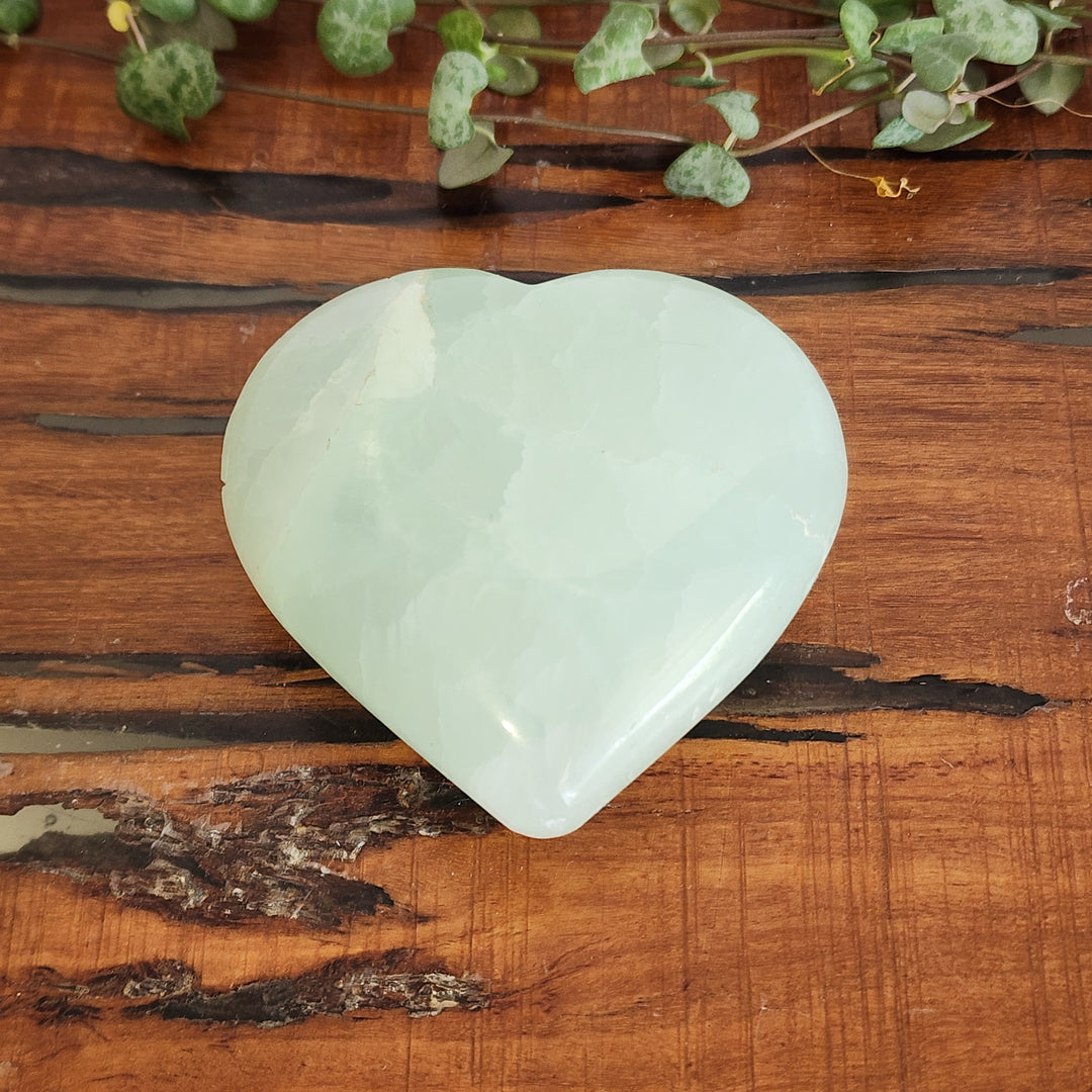 Pistachio Calcite - Heart