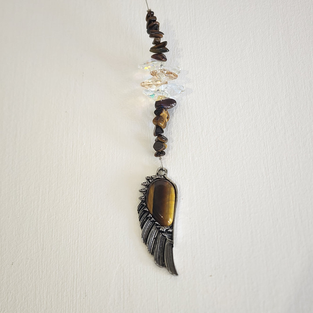 Sun Catchers - Tigers Eye Angel Wing