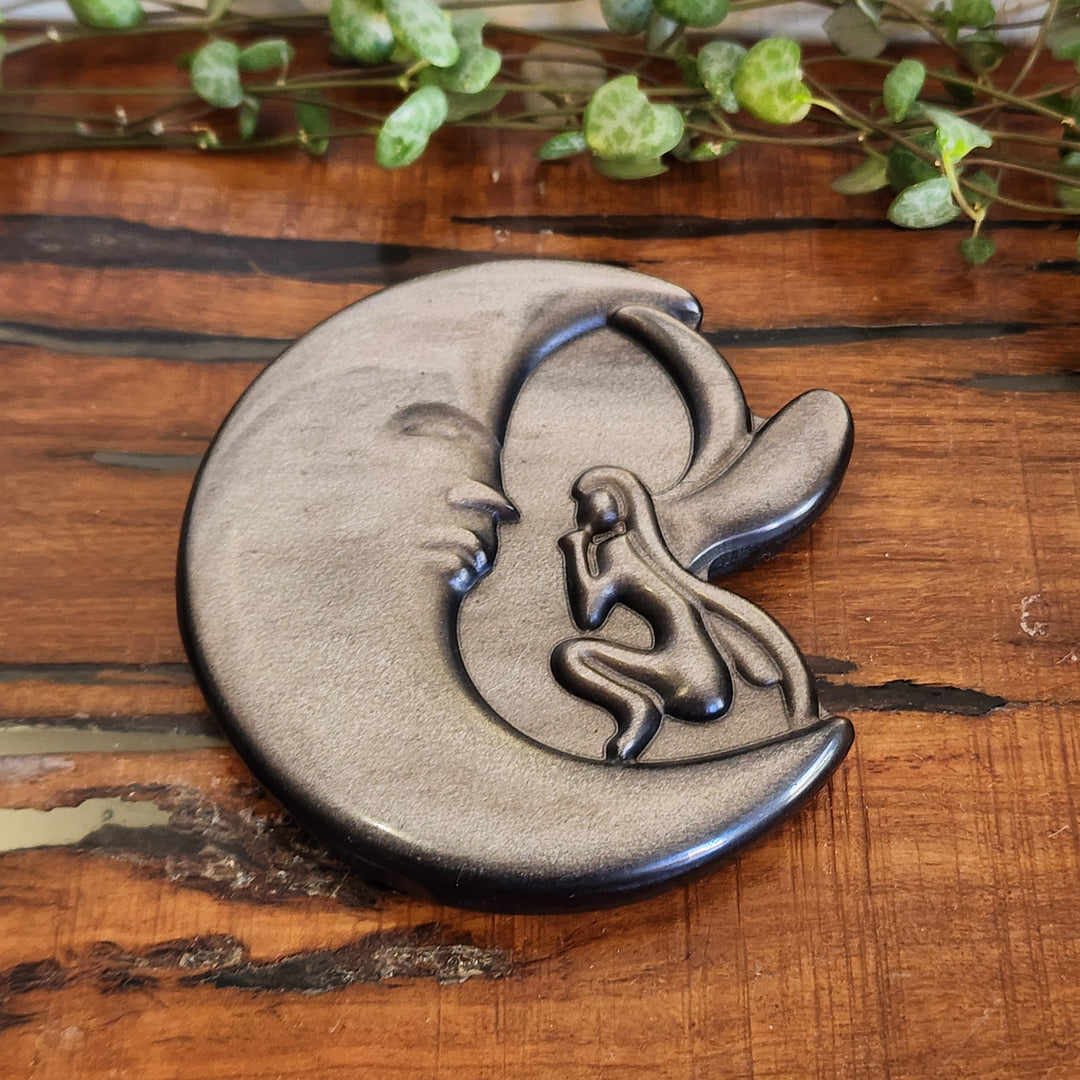 Silver Sheen Obsidian - Fairy Moon