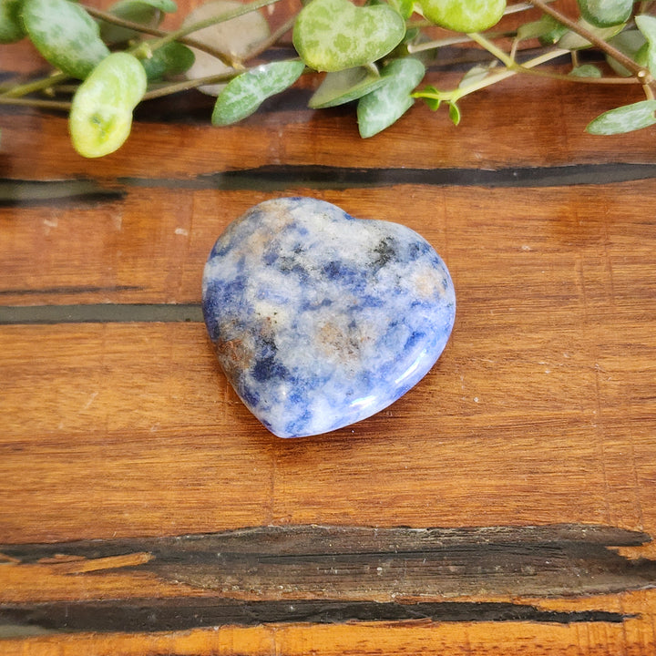 Blue Spot Jasper - Hearts 30mm