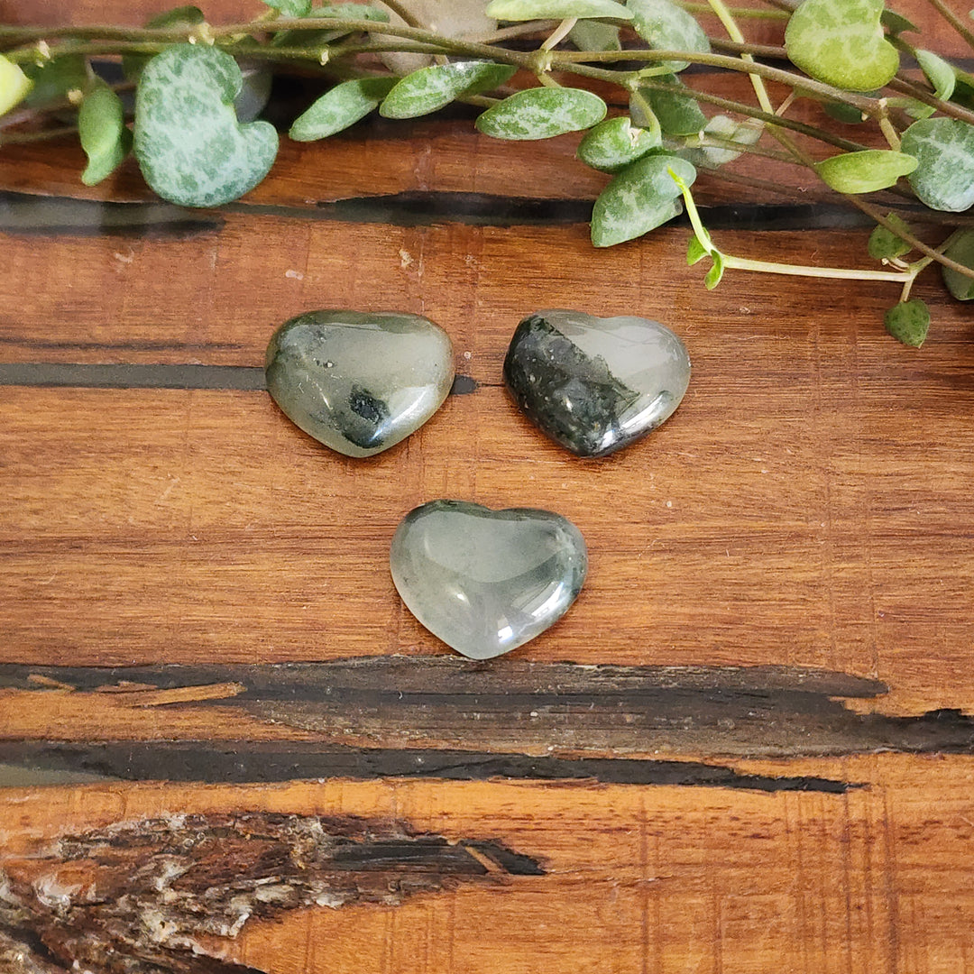 Moss Agate - Heart