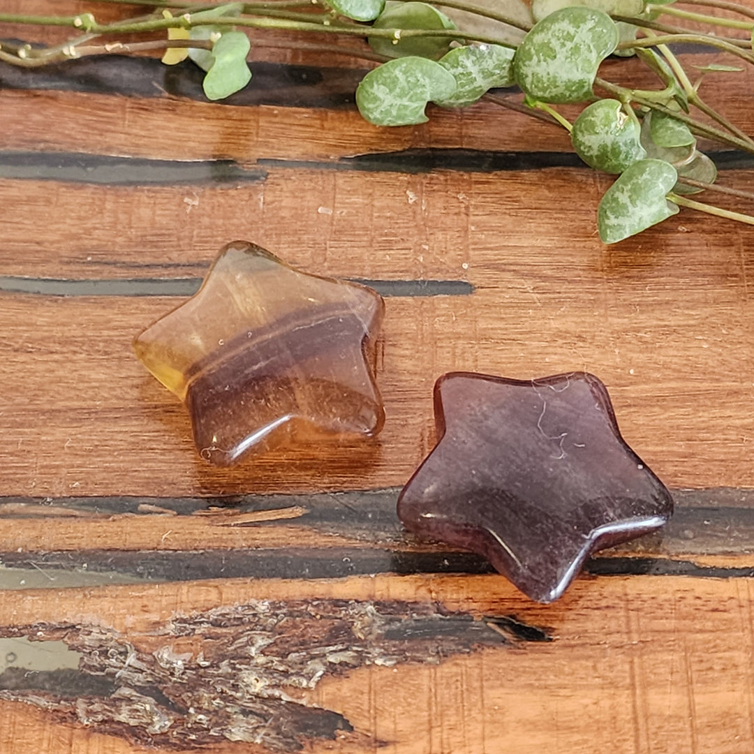 Yellow Fluorite - Stars