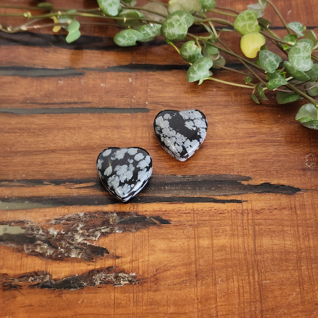 Snowflake Obsidian - Heart