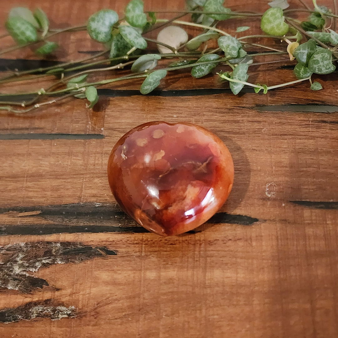 Red Agate - Heart