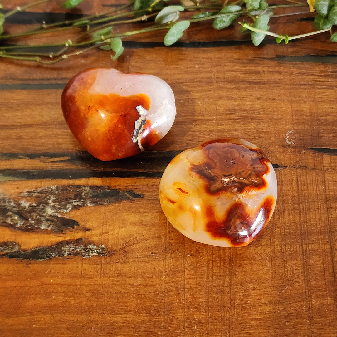Red Agate - Heart
