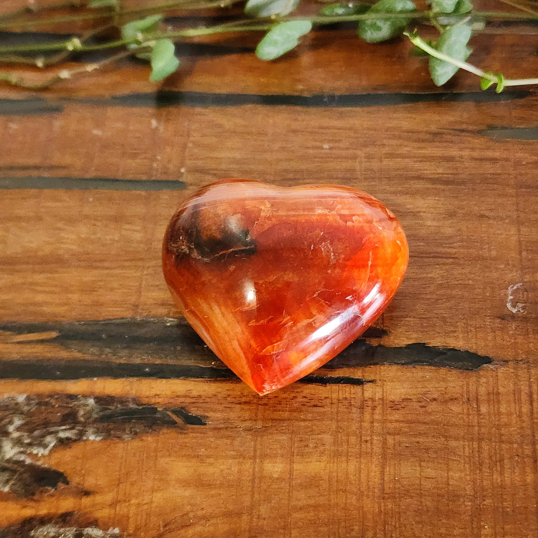Red Agate - Heart