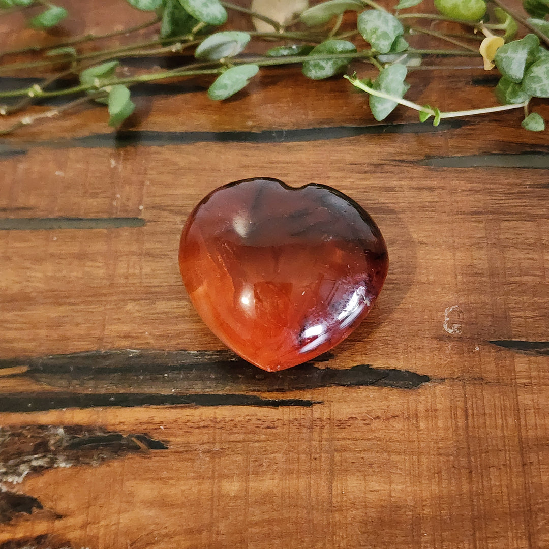 Red Agate - Heart