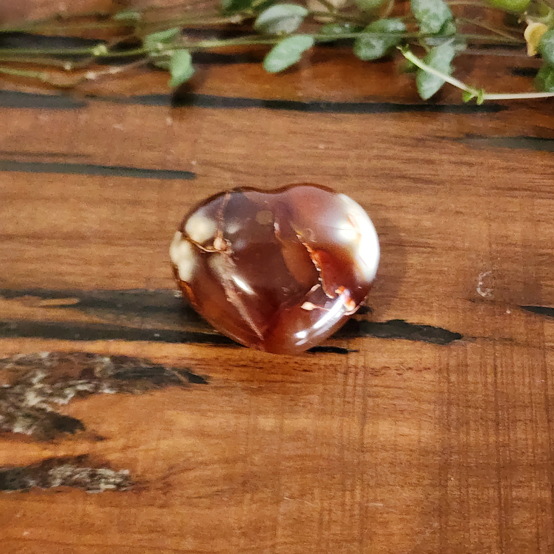 Red Agate - Heart
