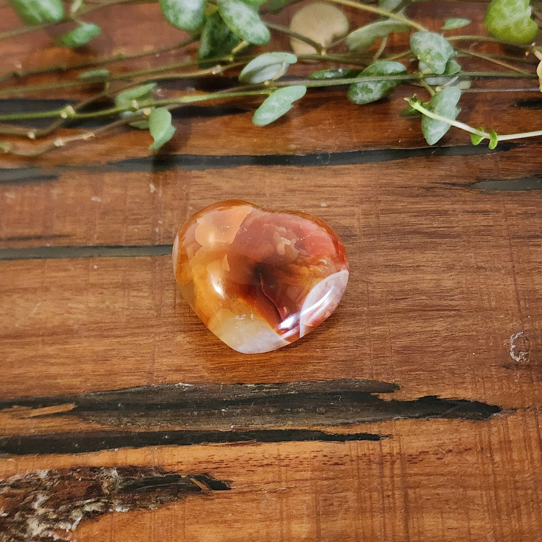 Red Agate - Heart