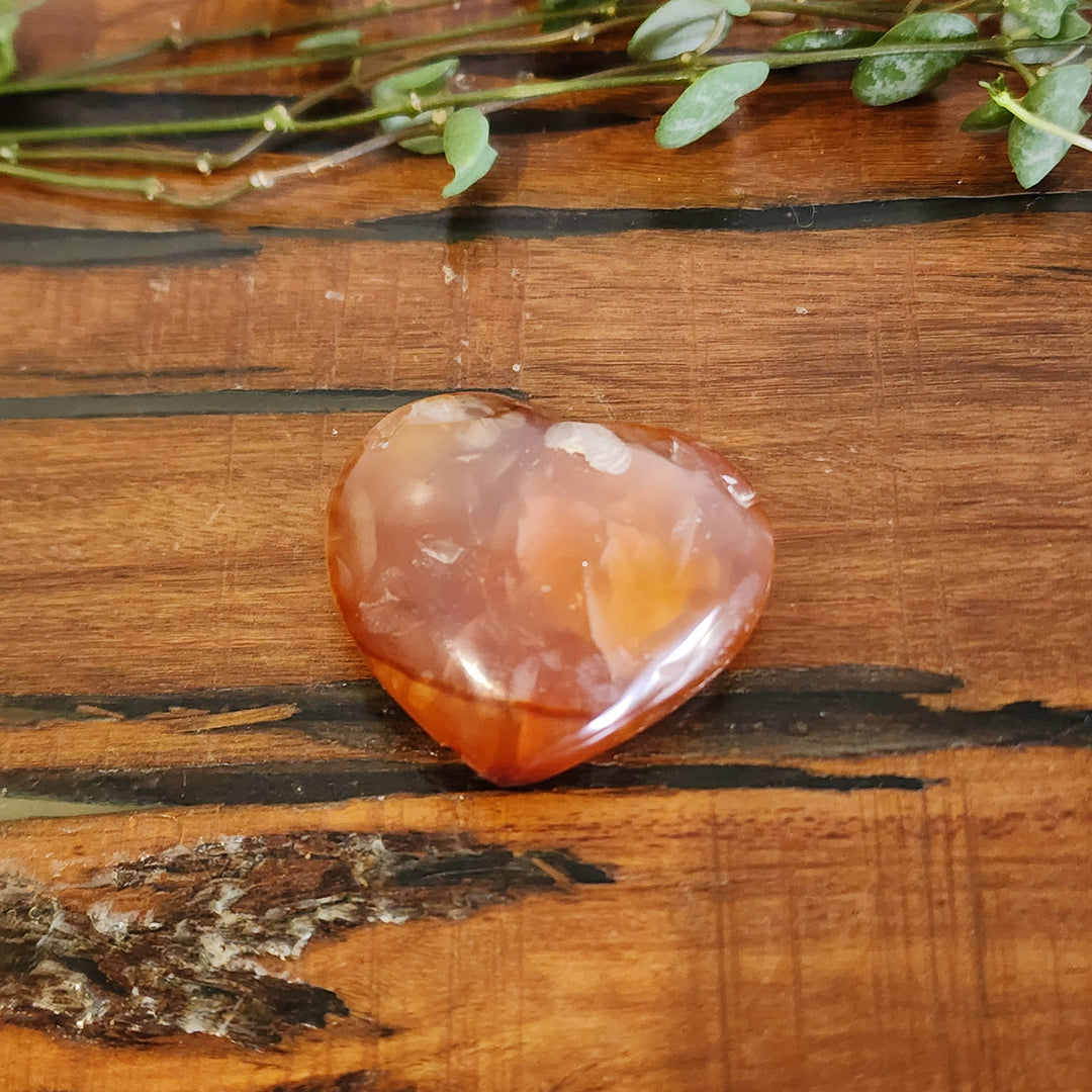 Red Agate - Heart