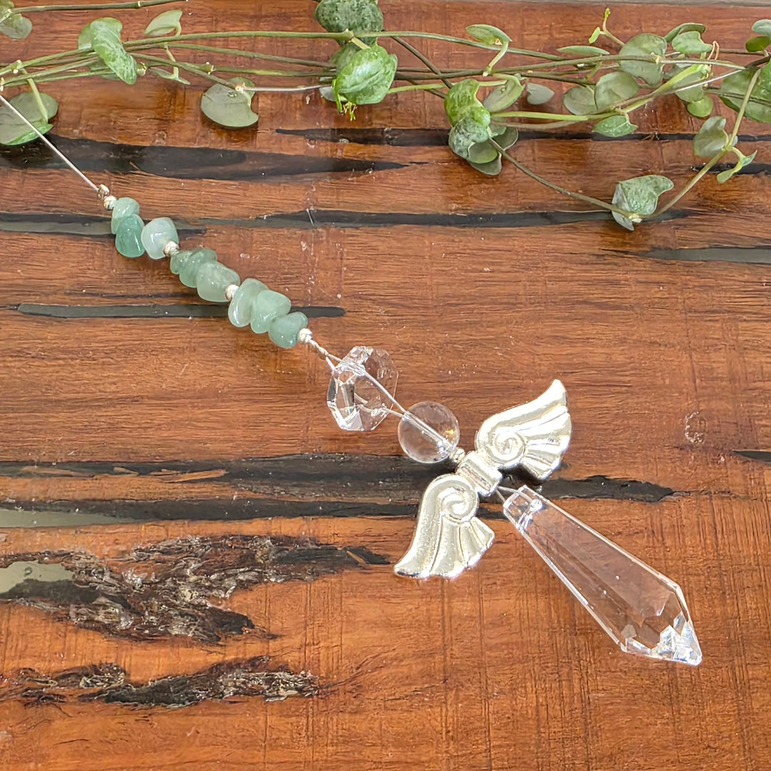 Sun Catchers - Green Aventurine Angel