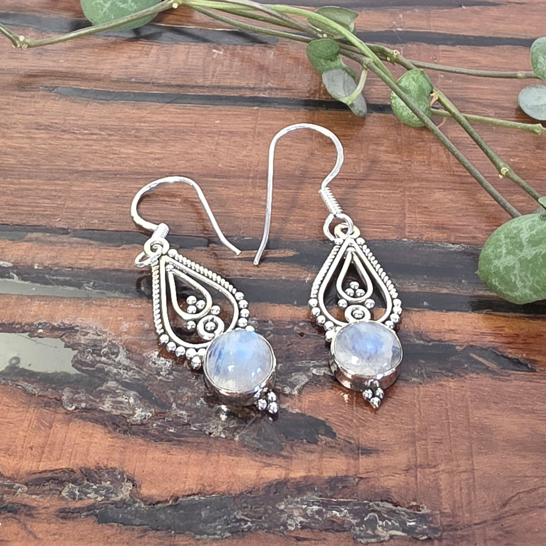 Rainbow Moonstone - Earrings