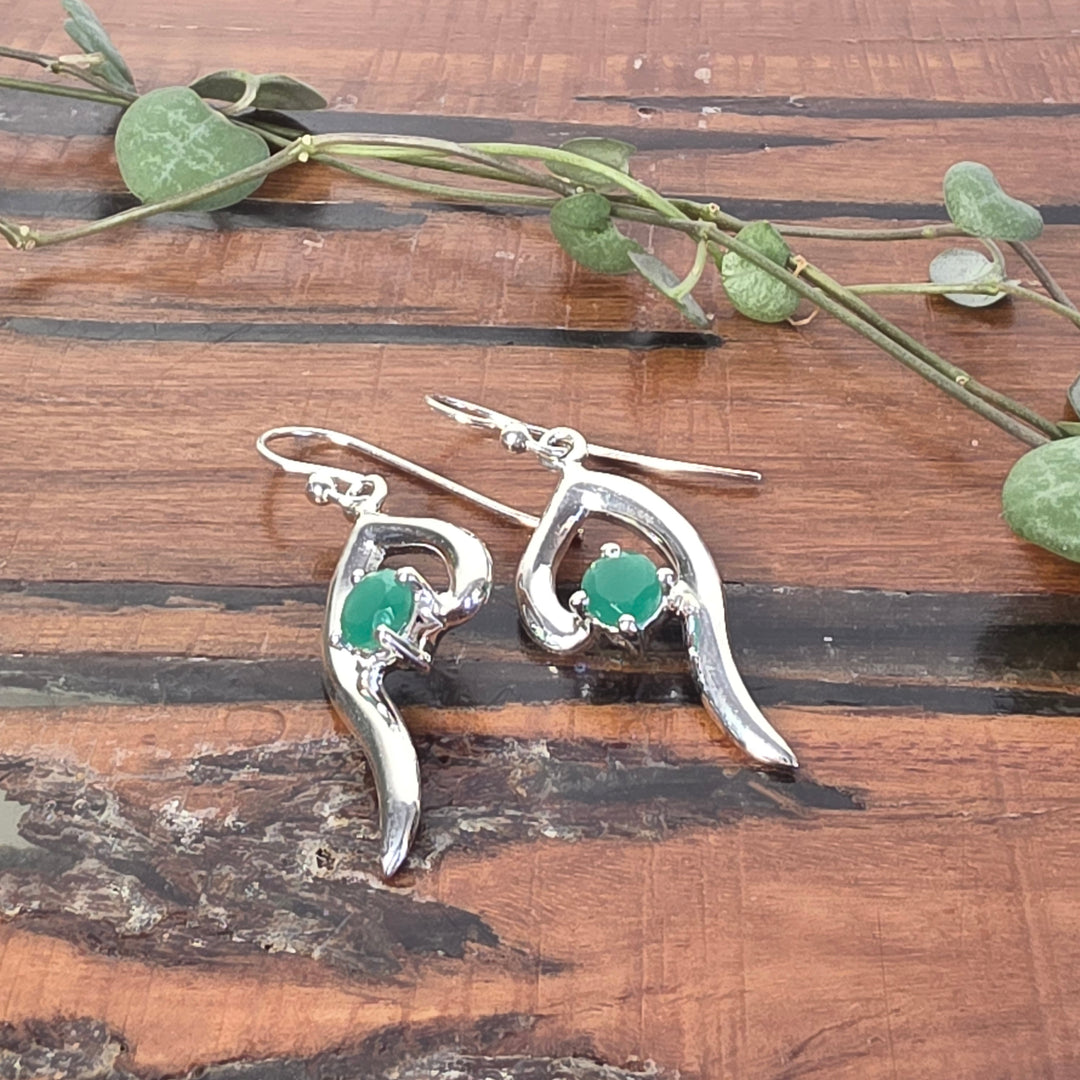 Green Onyx - Earrings