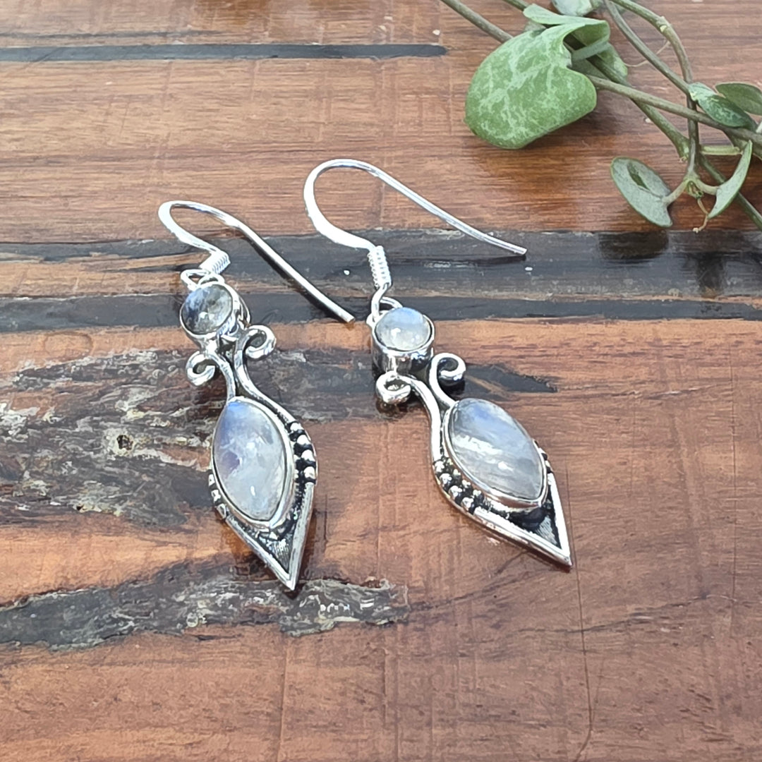 Rainbow Moonstone - Earrings