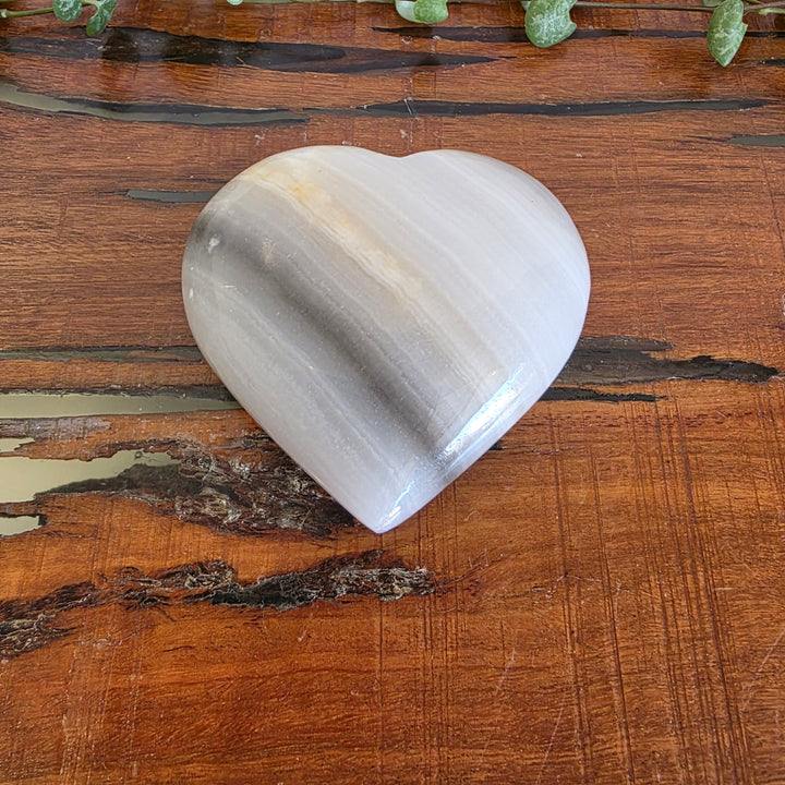 Black Banded Onyx - Heart