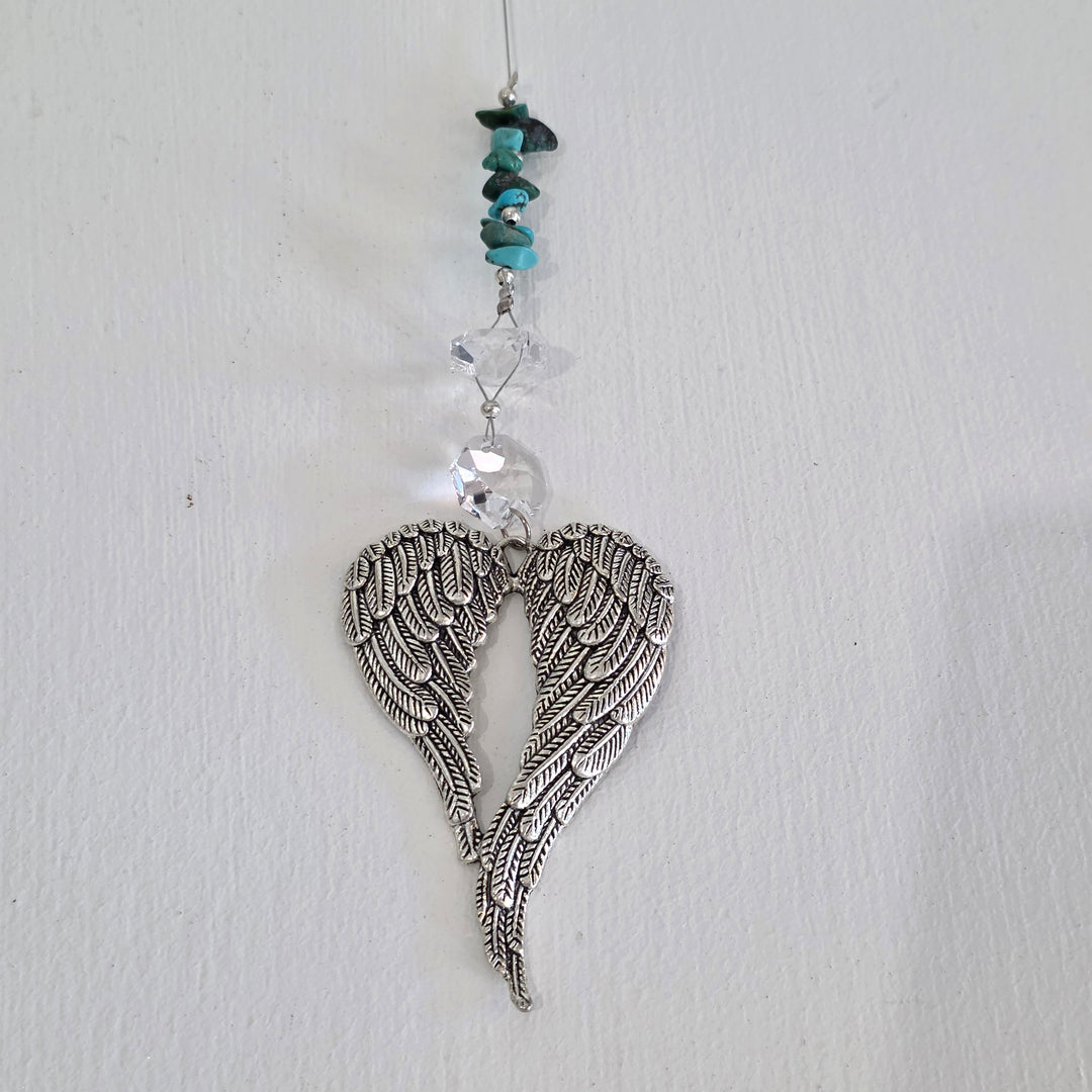 Sun Catchers - Turquoise Angel Wings