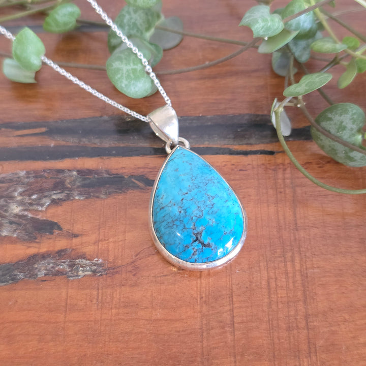 Arizona Turquoise Pendant set in 925 sterling silver