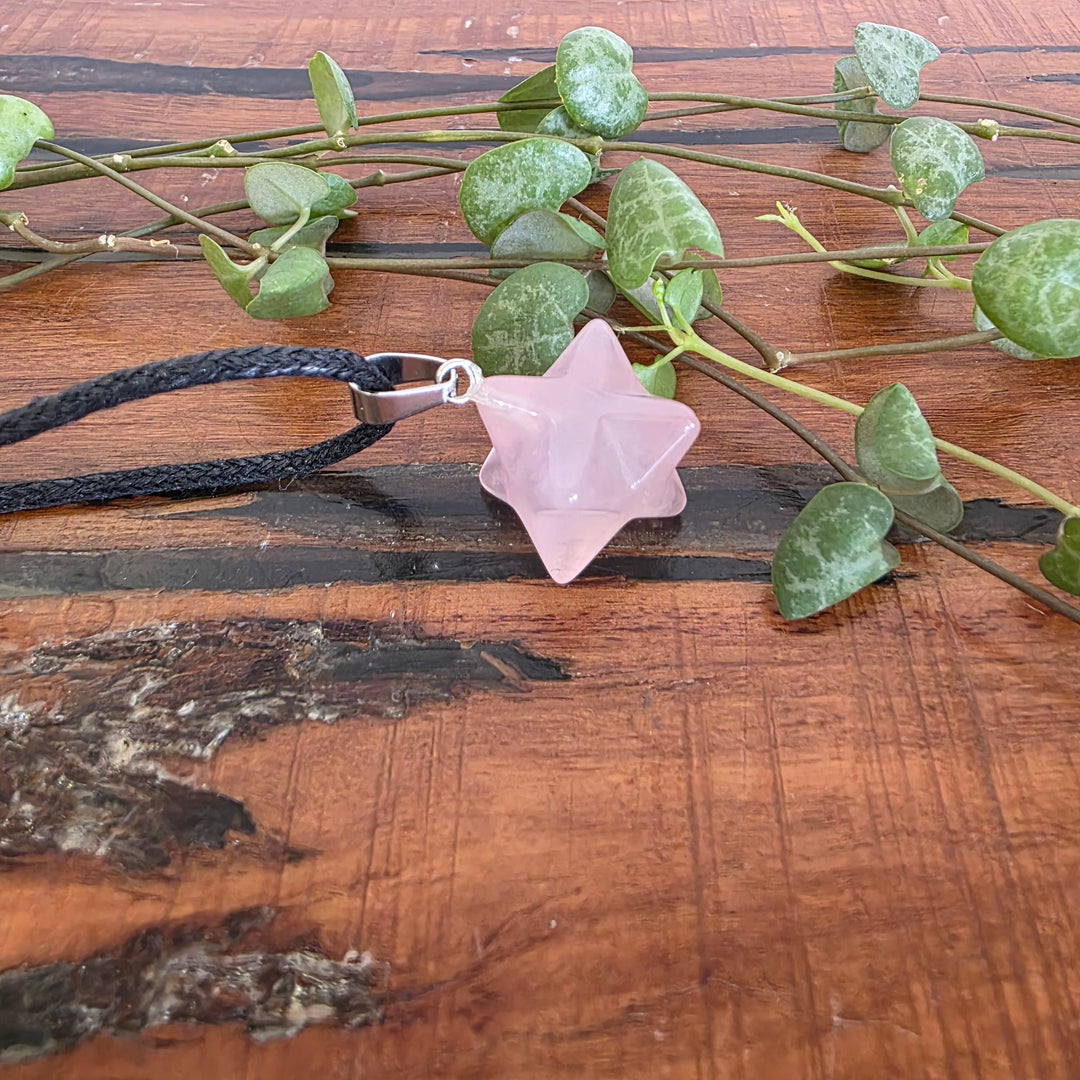 Rose Quartz Merkabah Pendant
