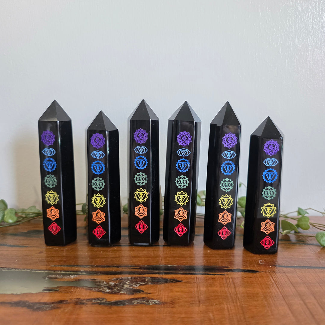Obsidian Black - Chakra Tower