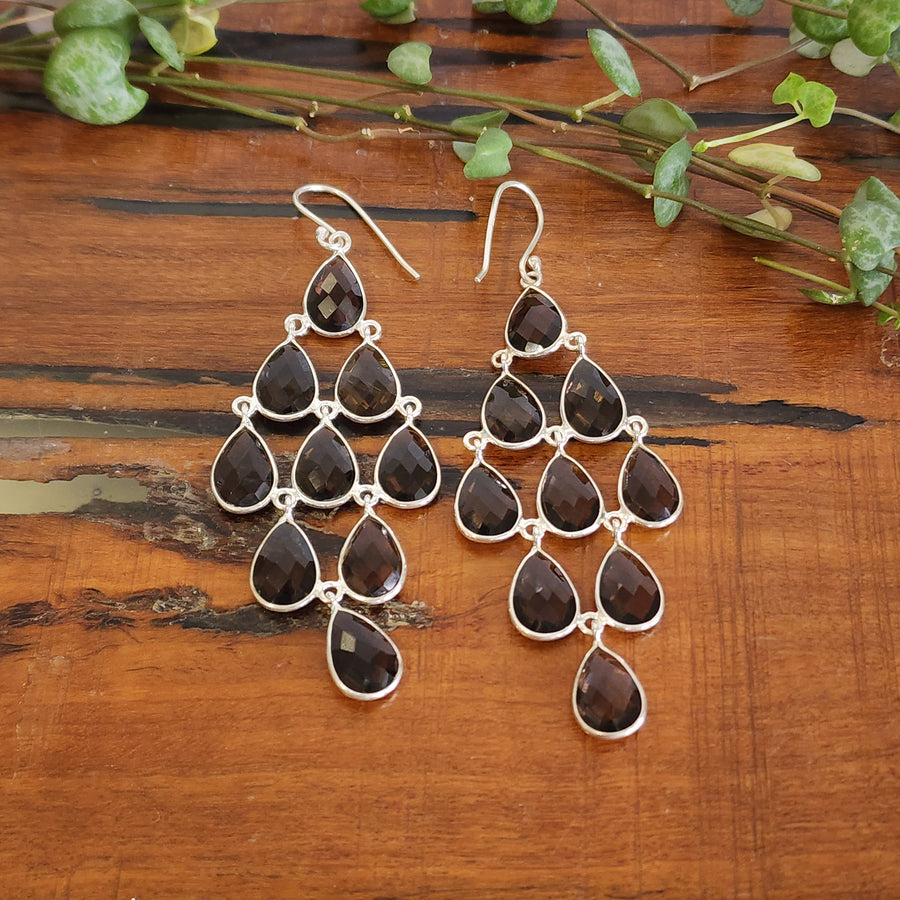 Smoky Quartz - Earrings - Mel'z Place