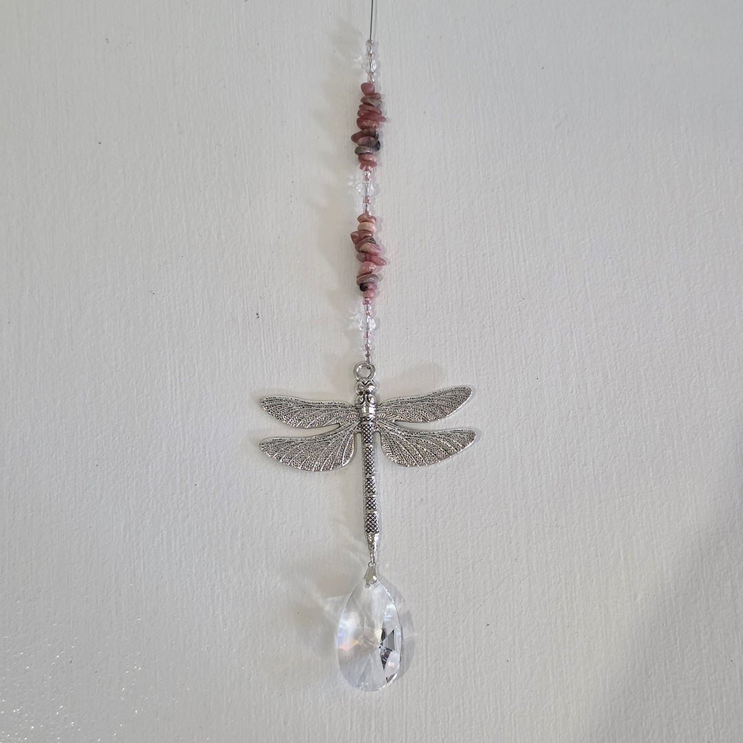 Sun Catchers - Rhodochrosite Dragonfly
