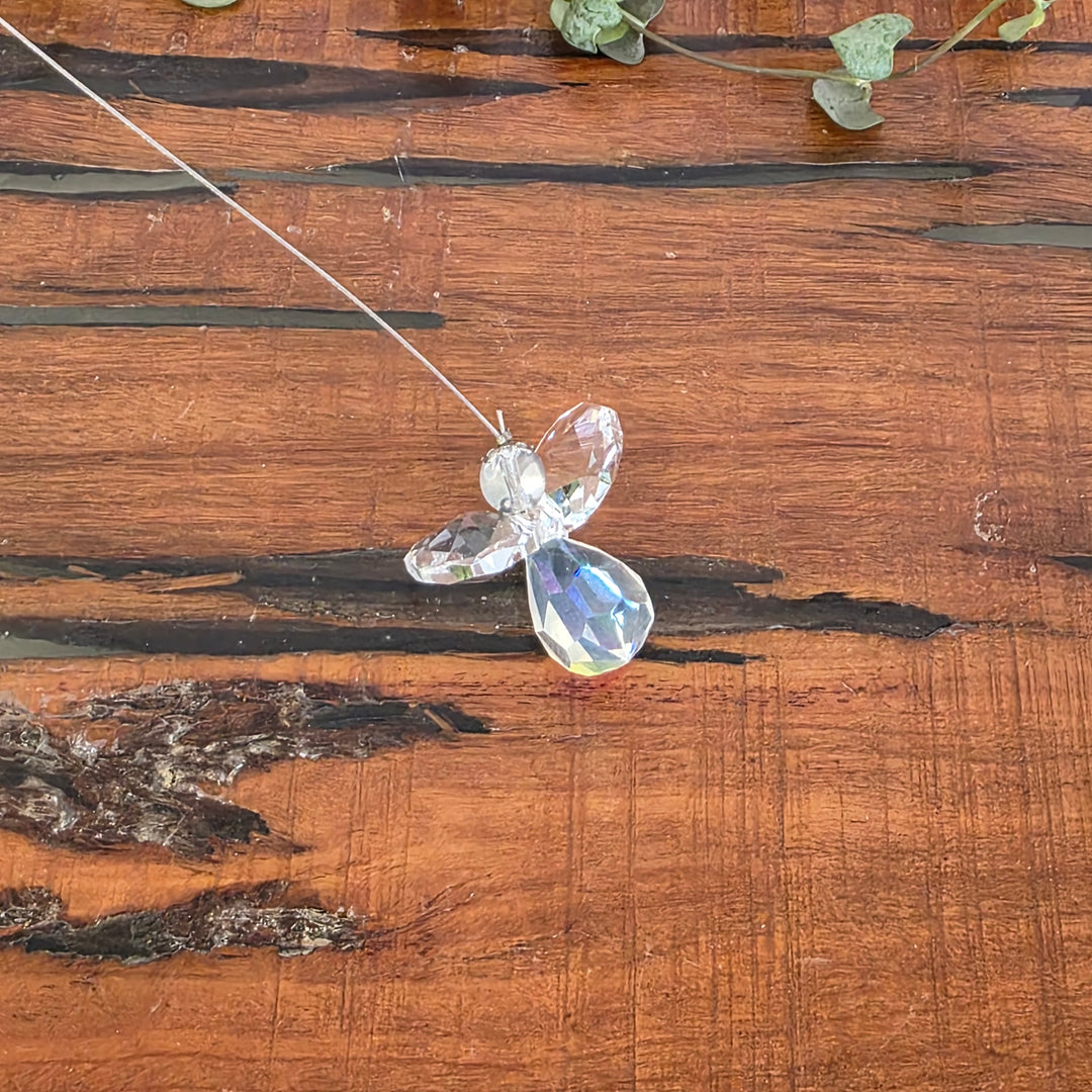 Guardian Angel Sun Catchers - Clear & Pearl