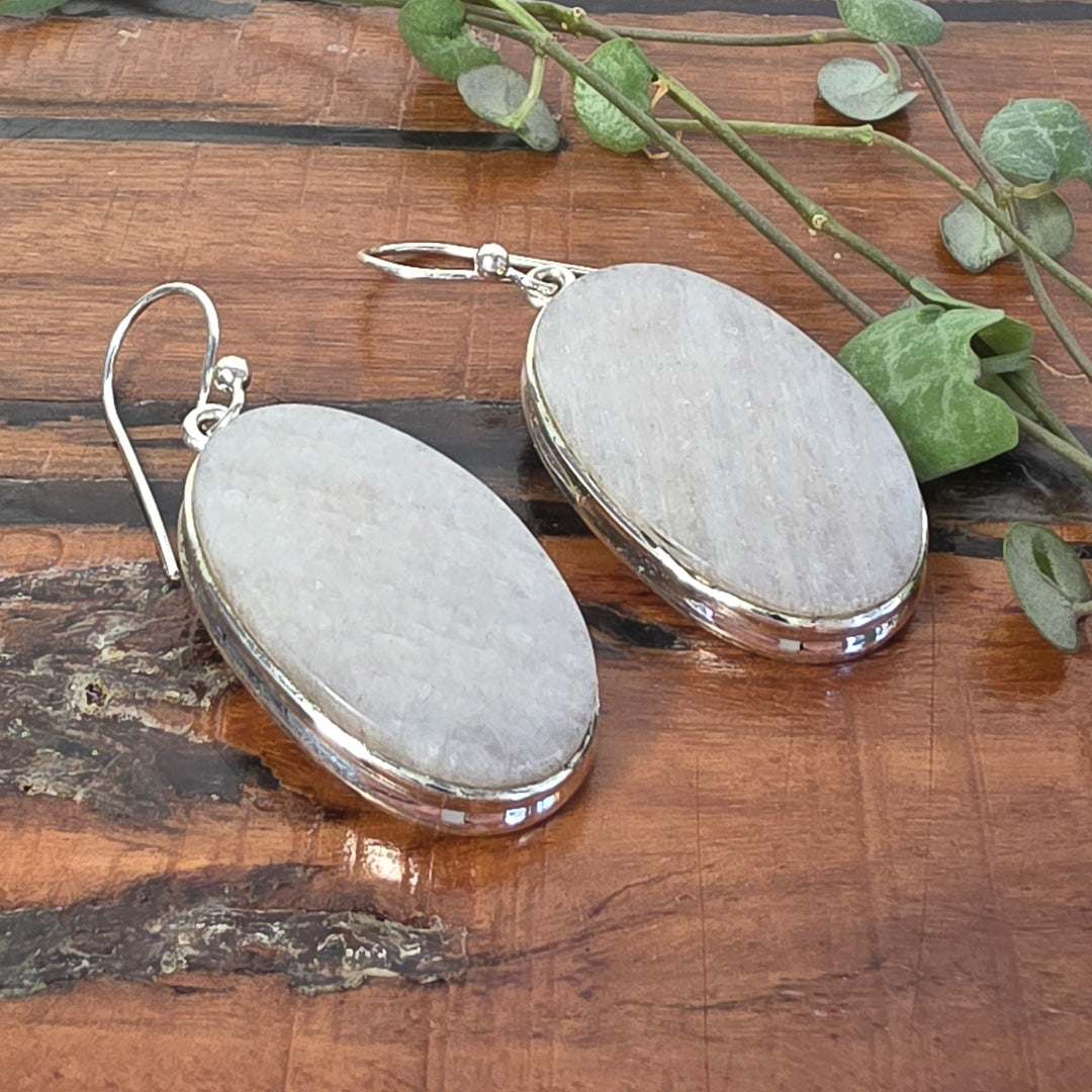 African Moonstone - Earrings