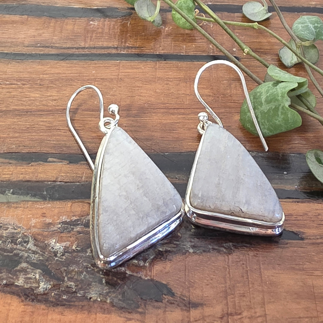 African Moonstone - Earrings