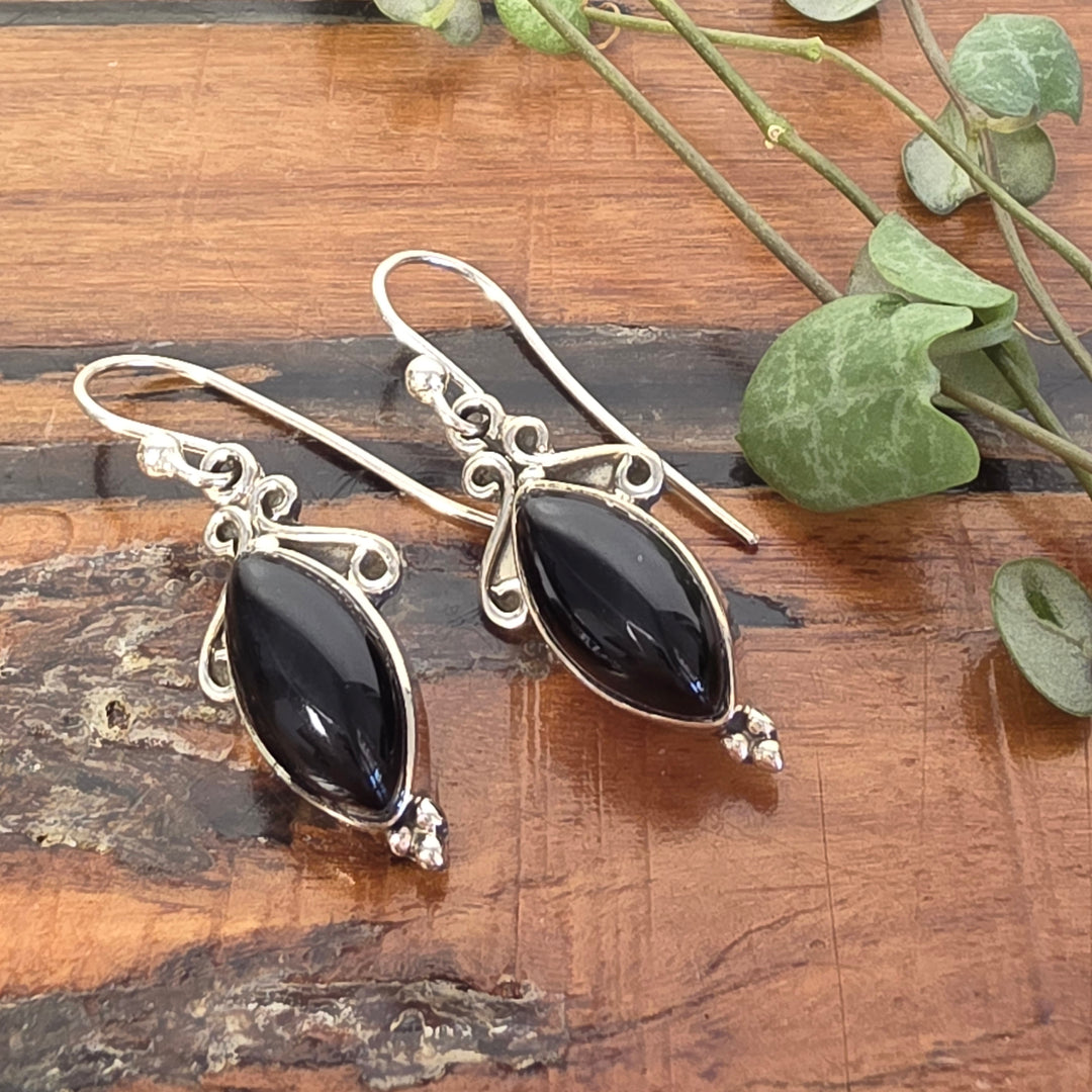 Black Onyx - Earrings