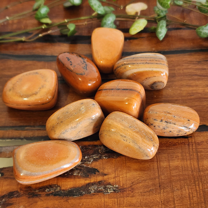 Orange Stripe Jasper - Tumbled