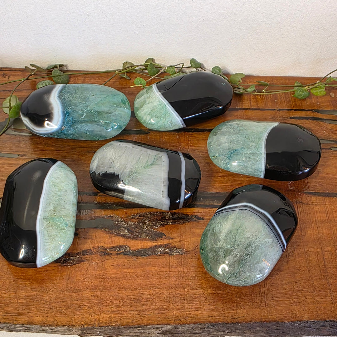 Banded Agate - Palm Stones