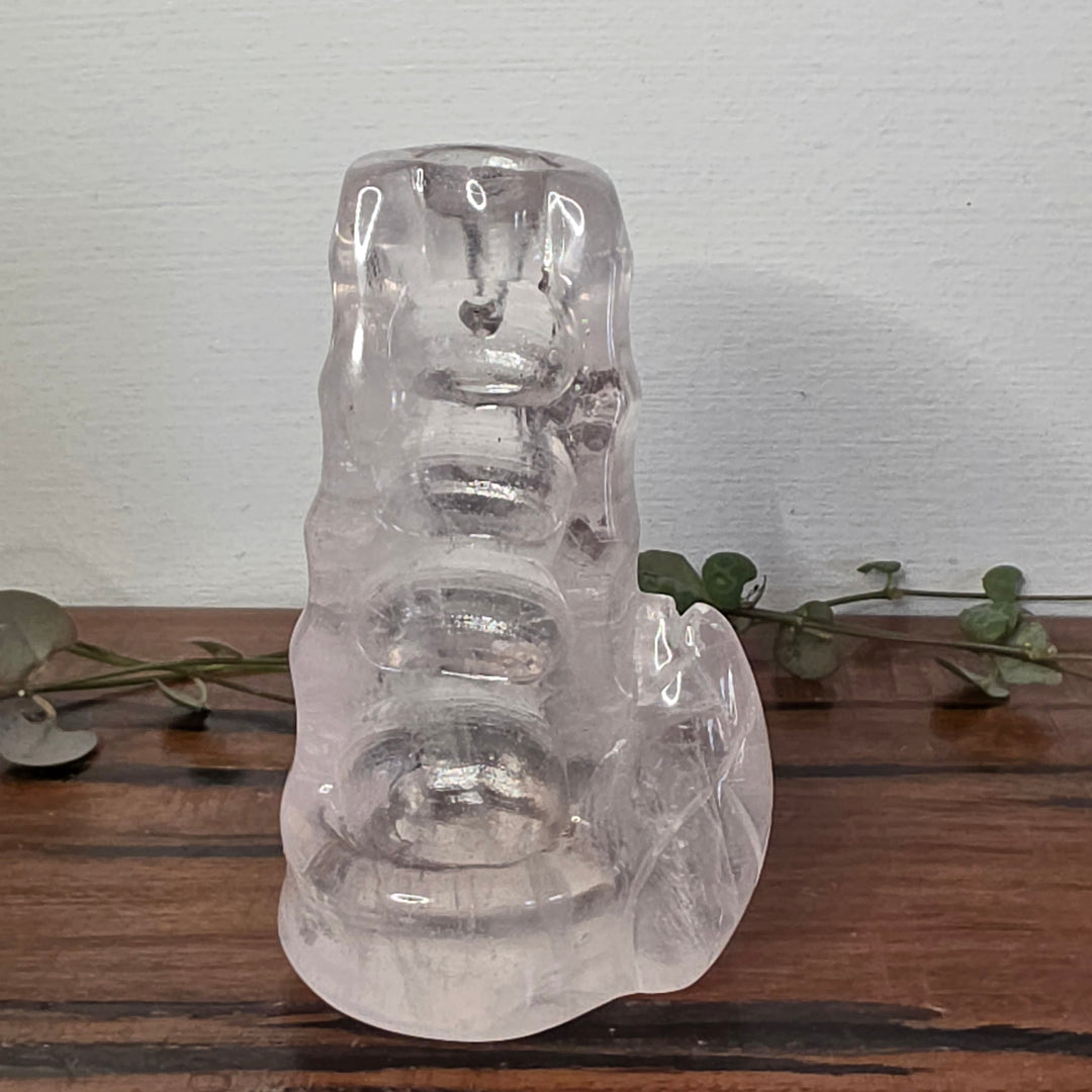 Rose Quartz Back Flow Incense Holder