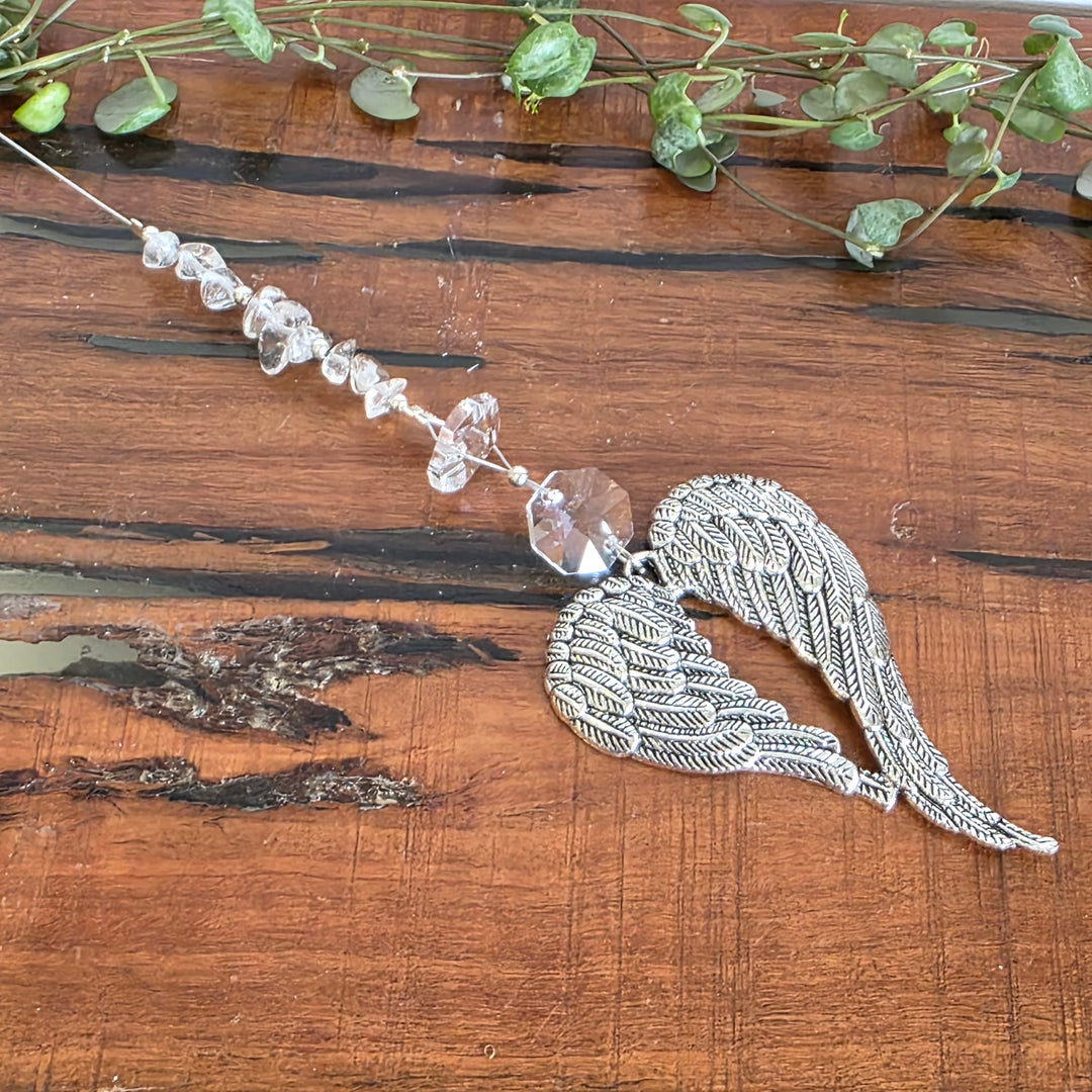 Sun Catchers - Quartz Angel Wings