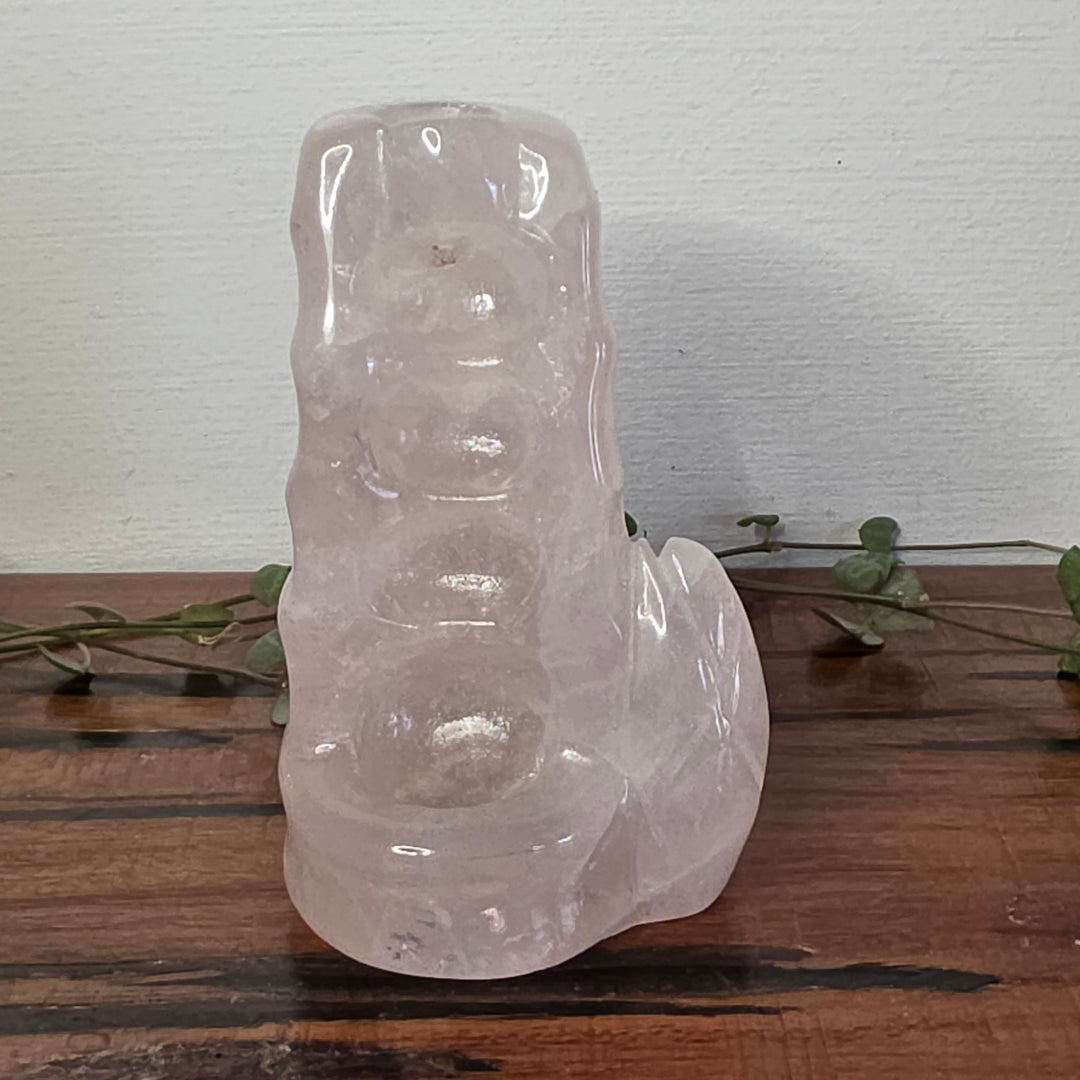 Rose Quartz Back Flow Incense Holder