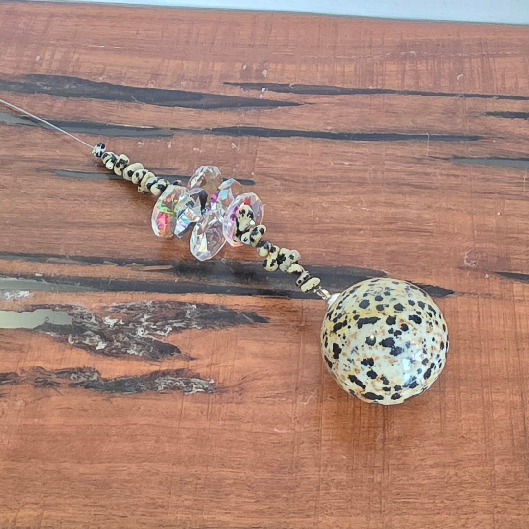 Sun Catchers - Dalmatian Jasper Sphere