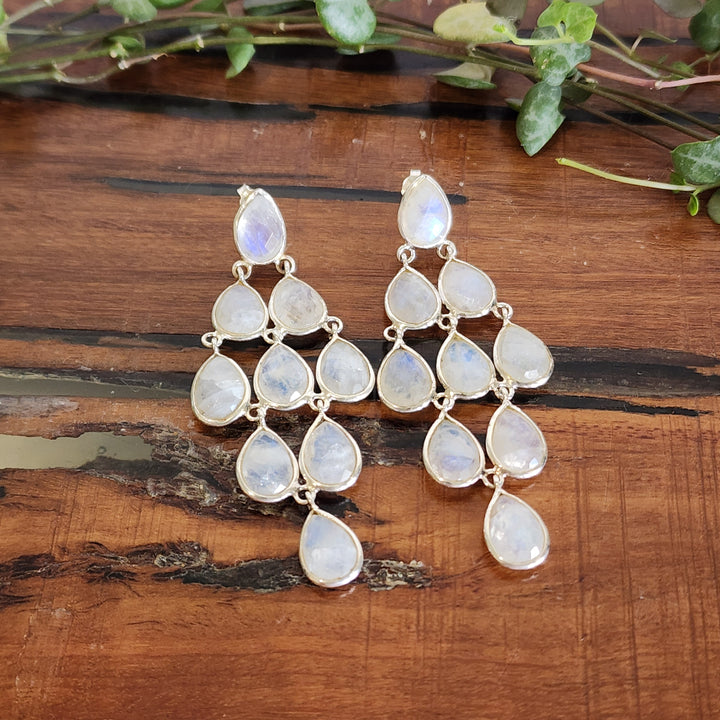 Rainbow Moonstone - Earrings
