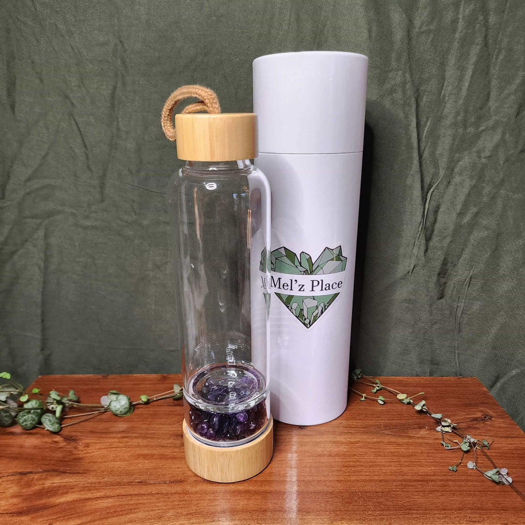 Crystal Water Bottles - Amethyst