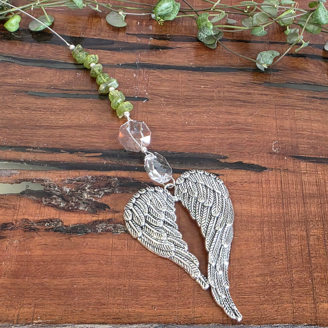 Sun Catchers - Peridot Angel Wings