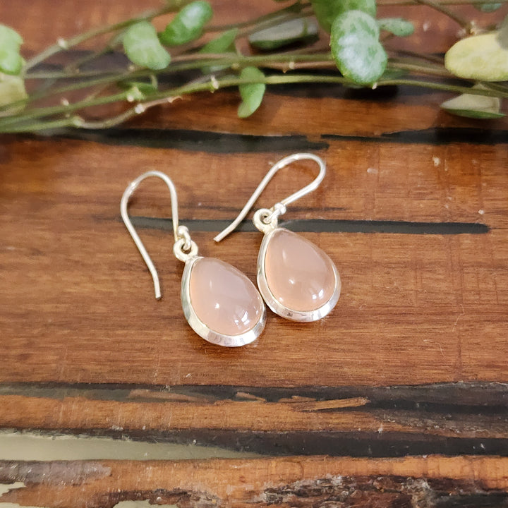 Pink Chalcedony - Earrings