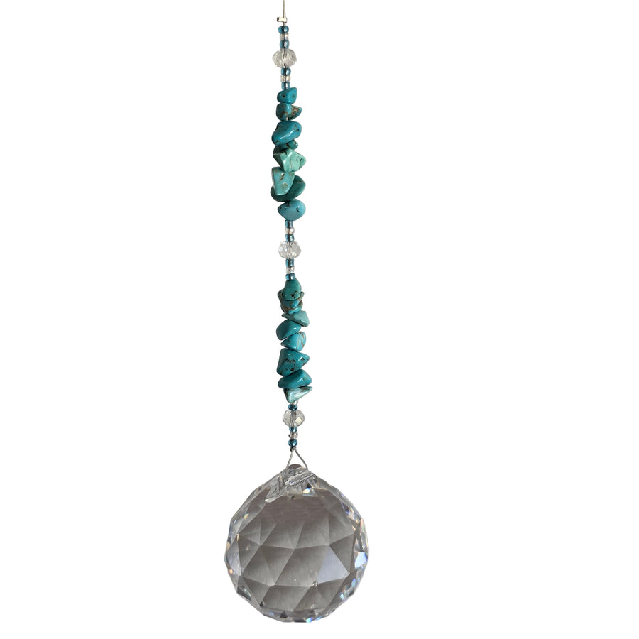 Large Turquoise Sphere Suncatcher