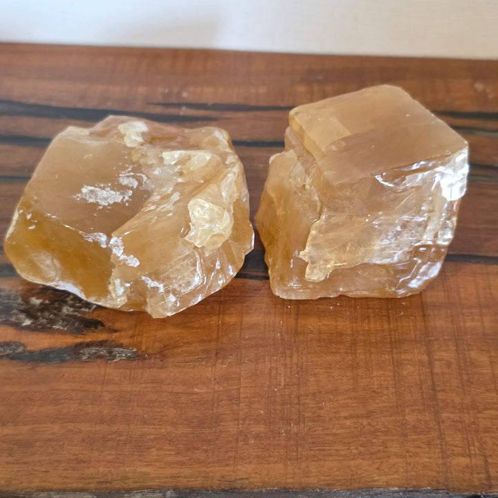 Amber Calcite - Raw