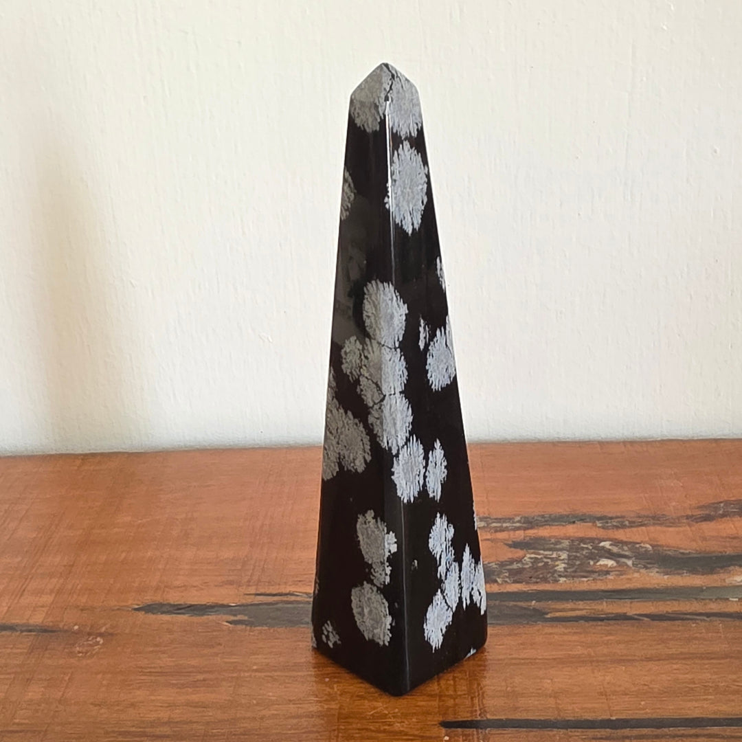 Snowflake Obsidian - Obelisk