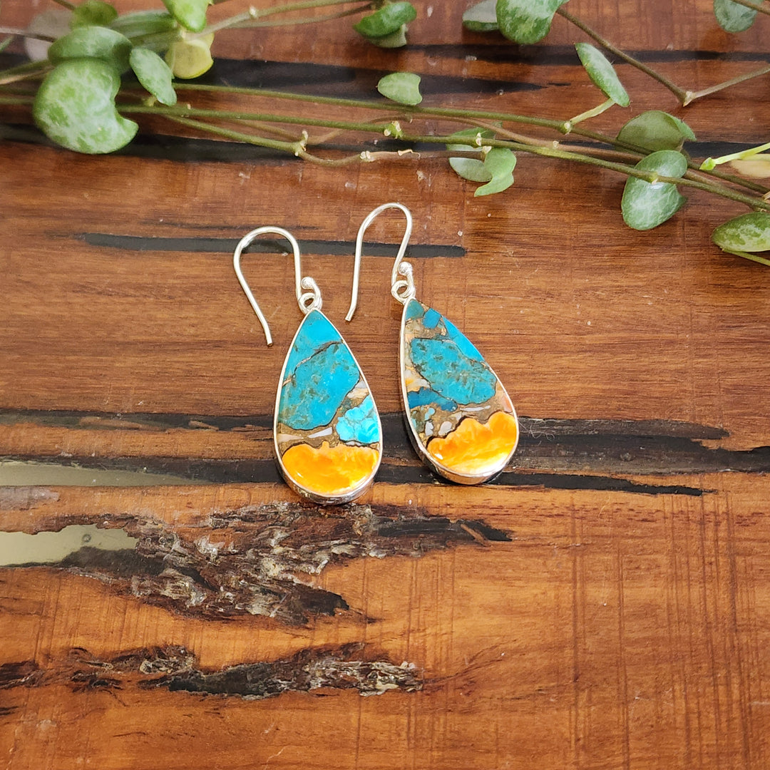 Spiny Oyster Turquoise - Earrings