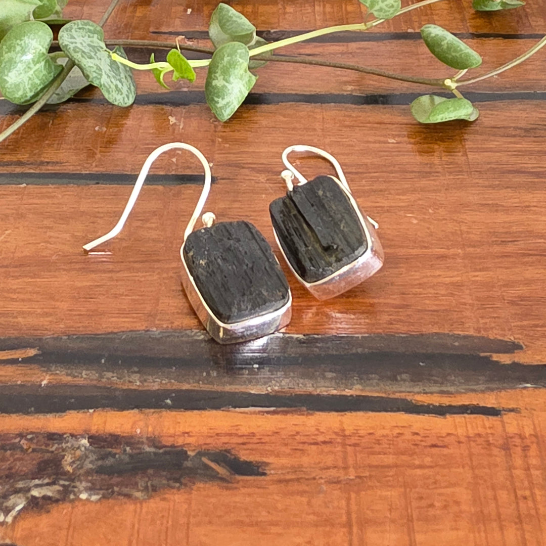 Tourmaline Black - Earrings
