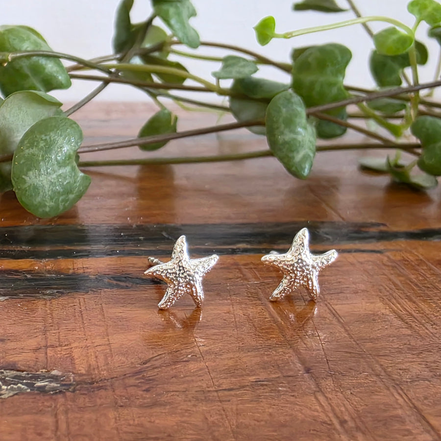Starfish Stud Earrings 925 Sterling Silver