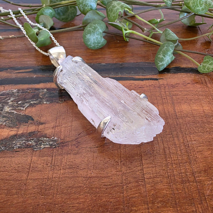 Kunzite Pendant set in 925 Sterling Silver